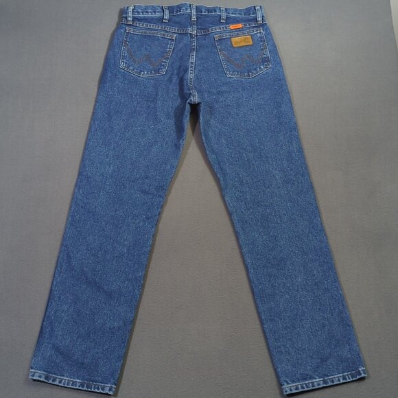 Wrangler FR Jeans Men's 33x32 Blue 10FR13MMS Original Fit Cowboy Western Denim - Picture 2 of 10